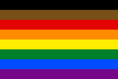 More Colour, More Pride 8-stripe flag