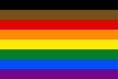 More Colour, More Pride 8-stripe flag